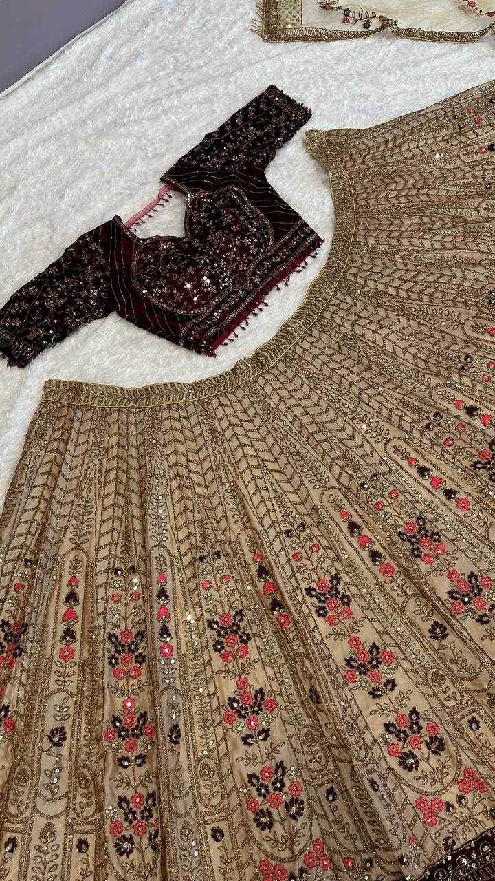 Stunning Kasturi Silk Lehenga with Intricate Dori Work - MYLUXURY LANE ENTERPRISE